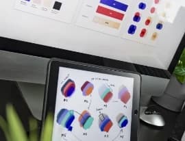 Branded postage boxes stacked and ready for dispatch