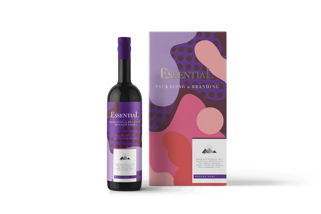 Wine Box and Bottle