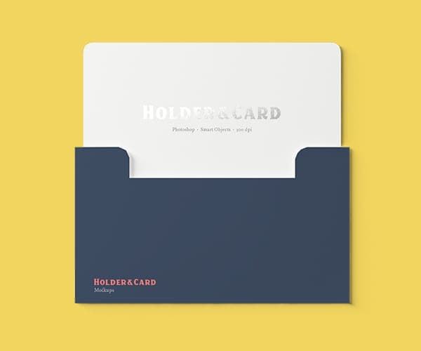 Printed key wallet or card holder packaging