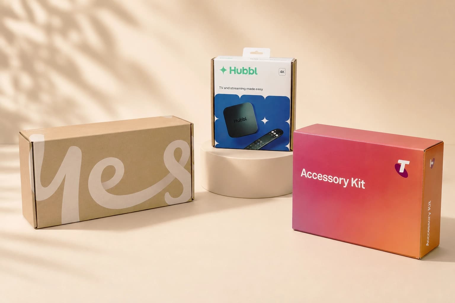 Enterprise telecommunications packaging by Pakko