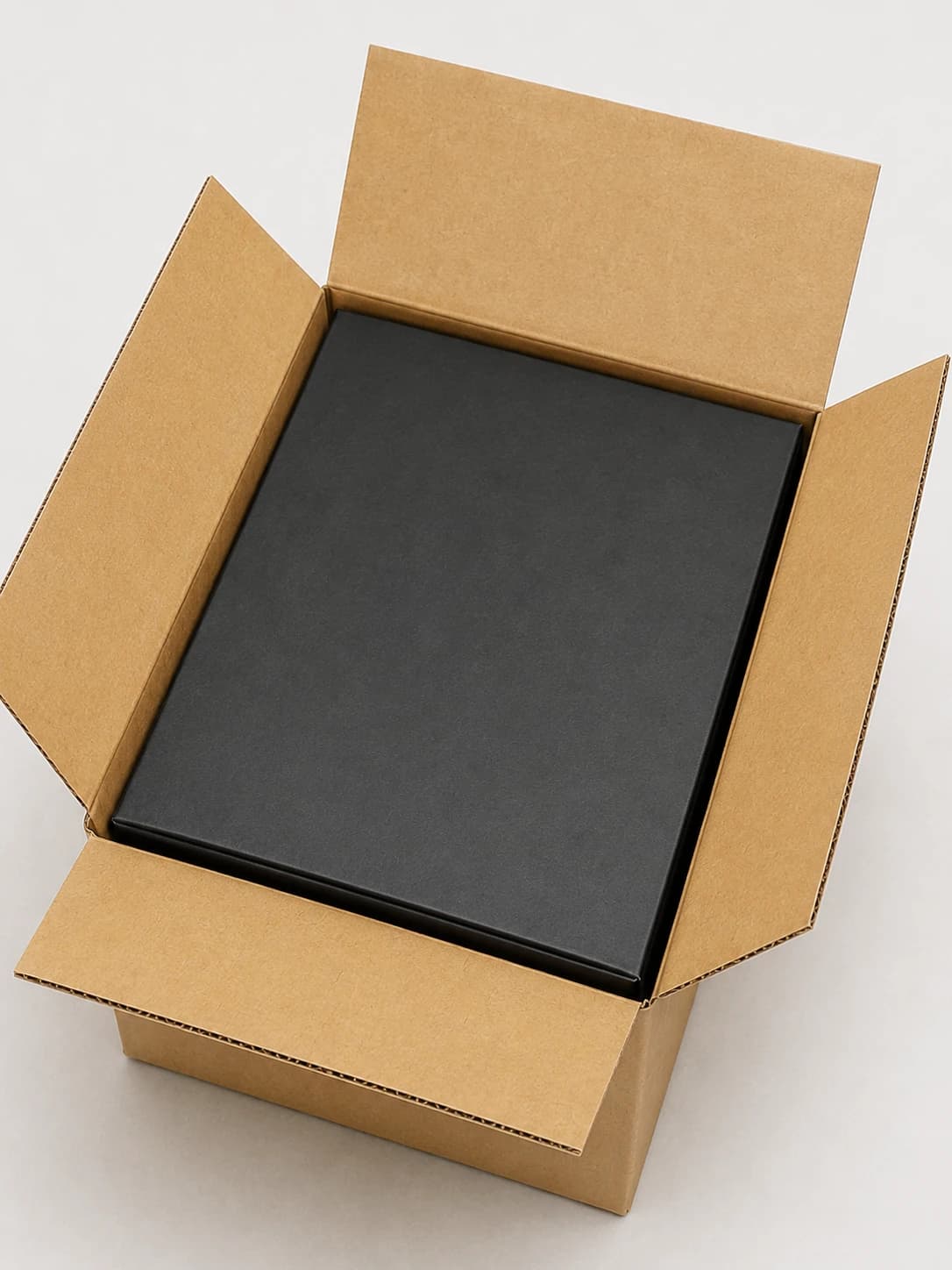 Product secured in a correctly sized box