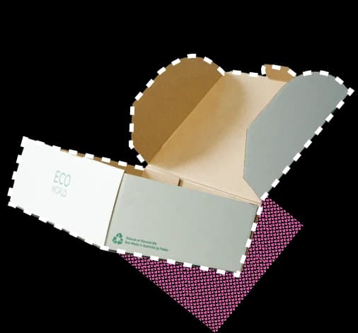 Detailed packaging dimensions in the design interface